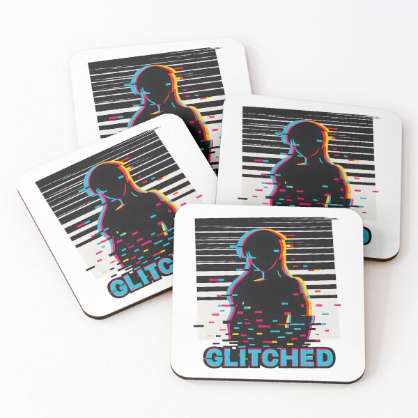 Item preview, Glitched Silhouette Vaporwave Retro Glitch Graphics designed and sold by hizenhao.