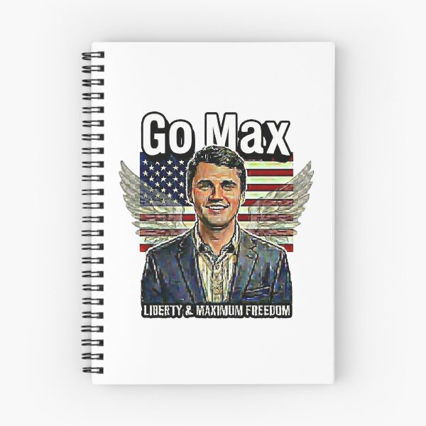 Item preview, Go Max: Charlie Kirk Political Statement – Liberty & Maximum Freedom - Navy Suit - White edition designed and sold by Miss Cutie Designs.