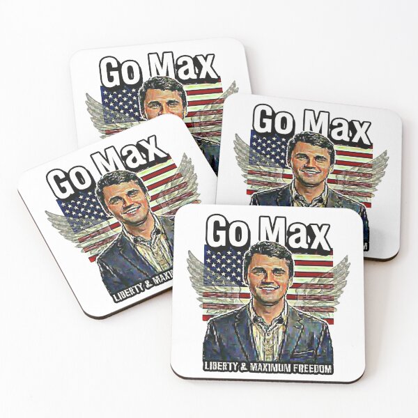 Item preview, Go Max: Charlie Kirk Political Statement – Liberty & Maximum Freedom - Navy Suit - White edition designed and sold by Miss Cutie Designs.