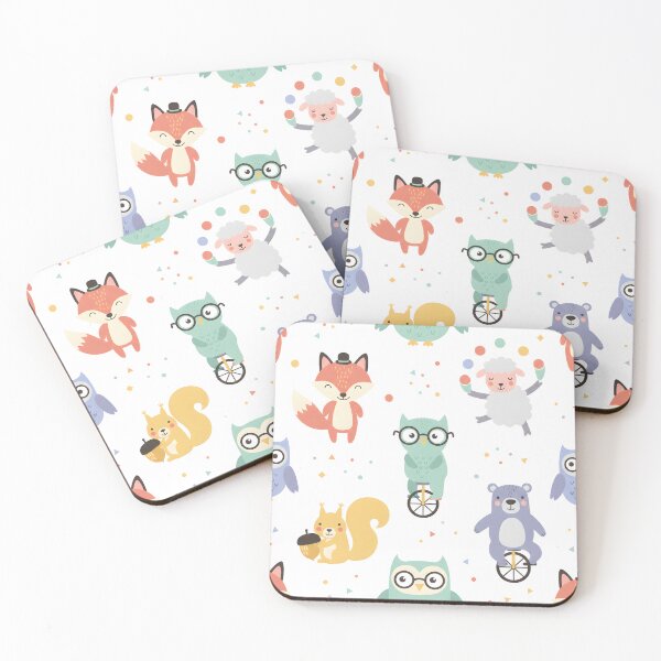 Item preview, Cute Circus Forest Animals Pattern designed and sold by dreephic22.