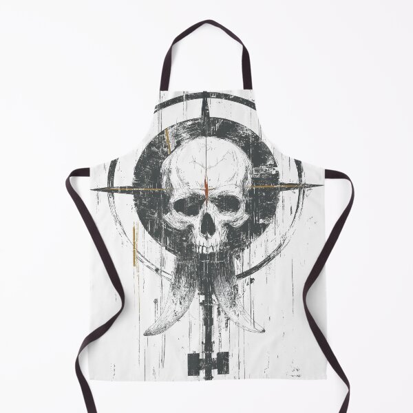 Artikelvorschau, Okkultes gehörntes Totenkopf-Zielsymbol Grunge-Grafik entworfen und verkauft von Shoot-The-Moon.