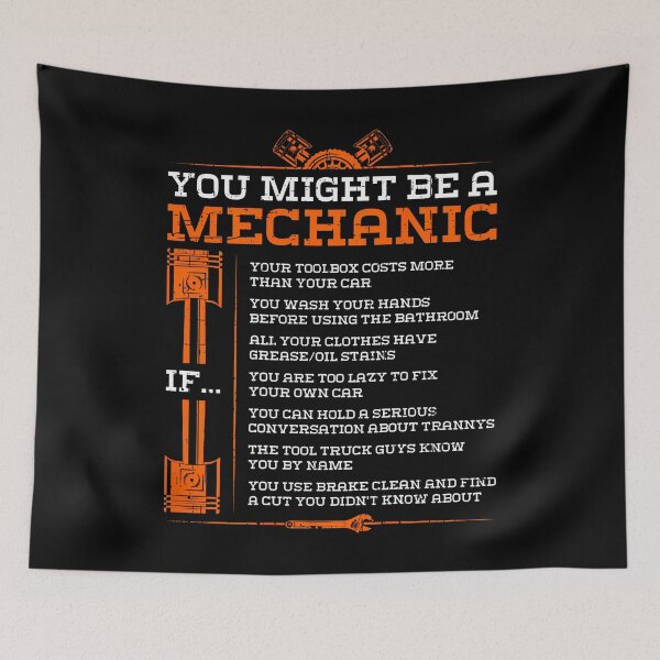 Item preview, You Might Be A Mechanic If Funny Mechanic (On Back) designed and sold by CharlotteTerri.