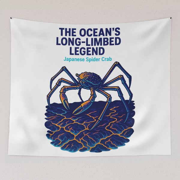 Item preview, Ocean’s Long-Limbed Legend – Japanese Spider Crab Art designed and sold by WildlifeInc.