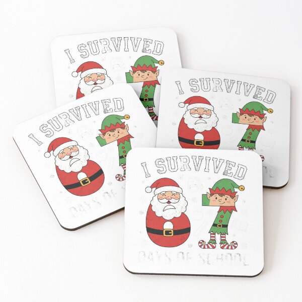 Item preview, 67 Days of School | Cute Christmas Santa & Elf Milestone designed and sold by w66aboo.