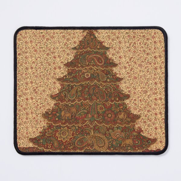 Item preview, Kalamkari-Inspired Festive Christmas Tree designed and sold by digisetumedia.