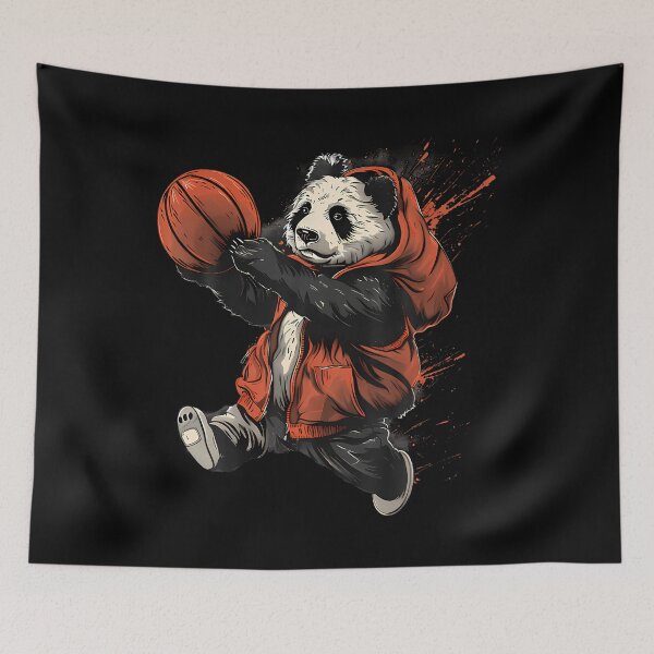 Item preview, Basketball Bear Basketball Lover Animal Art Drawing designed and sold by RebeccaCelia.