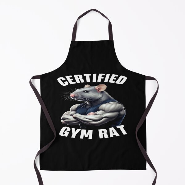 Item preview, Muscle Rat Gym Humor Art – Certified Gym Rat Fitness Poster for Weightlifting Motivation designed and sold by Bright Nest Studio.