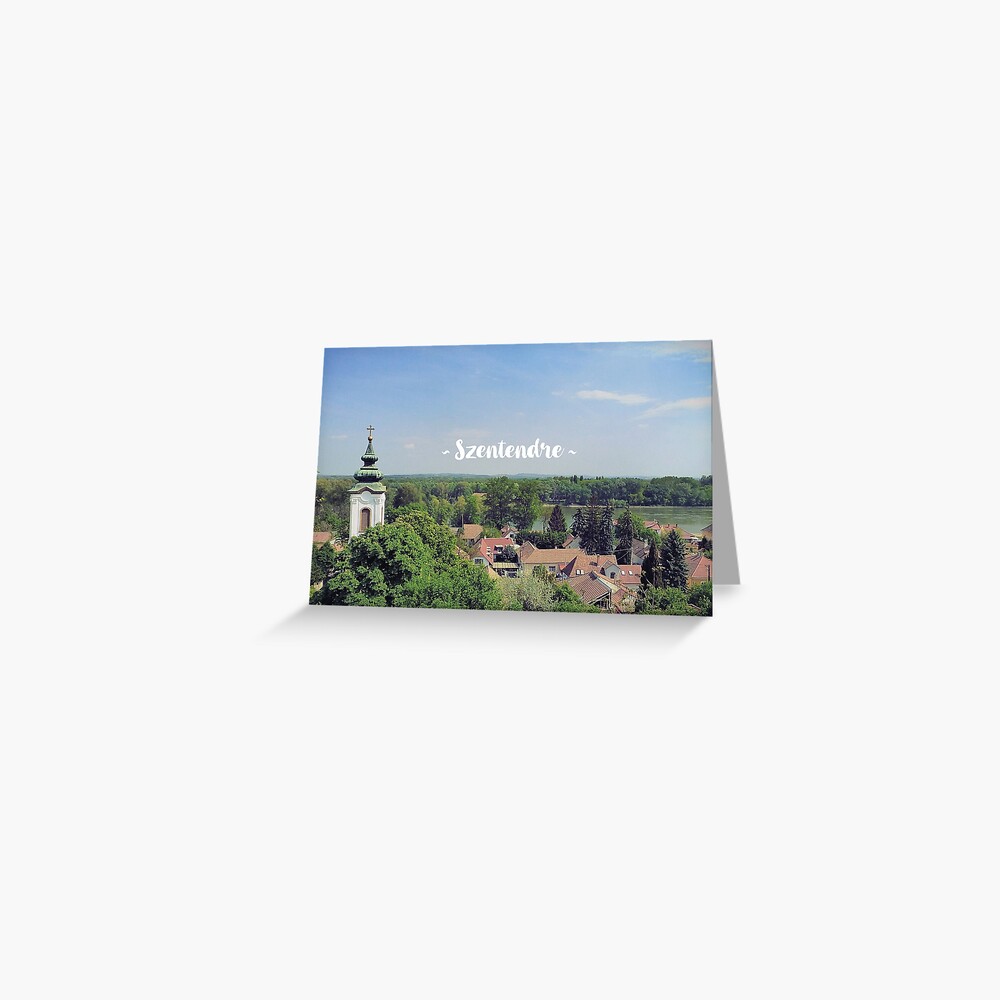 View of Szentendre in Hungary Greeting Card