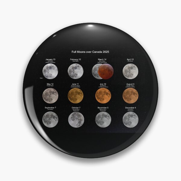 Item preview, Full Moons over Ottawa, Canada 2025 designed and sold by James Cumming.