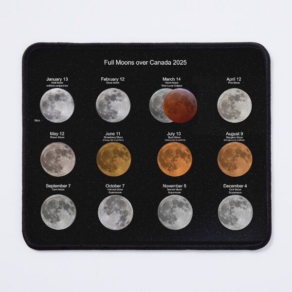 Item preview, Full Moons over Ottawa, Canada 2025 designed and sold by James Cumming.