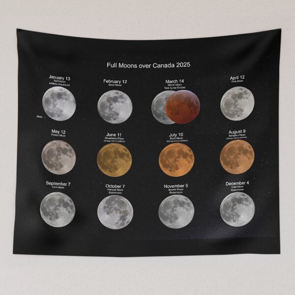 Item preview, Full Moons over Ottawa, Canada 2025 designed and sold by James Cumming.