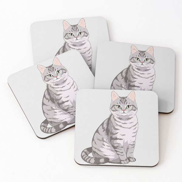 Item preview,  Cute Grey Tabby Cat designed and sold by xiao xuans.