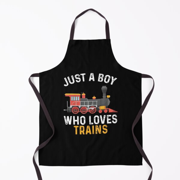 Item preview, Just A Boy Who Loves Trains Toddler Kids designed and sold by RebeccaCelia.