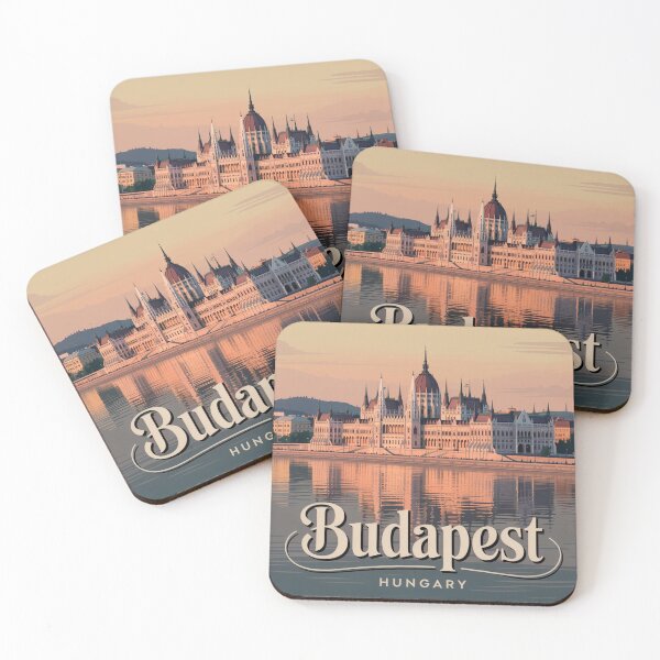 Item preview, Postal de la ciudad de Budapest designed and sold by NicolasGlowArt.