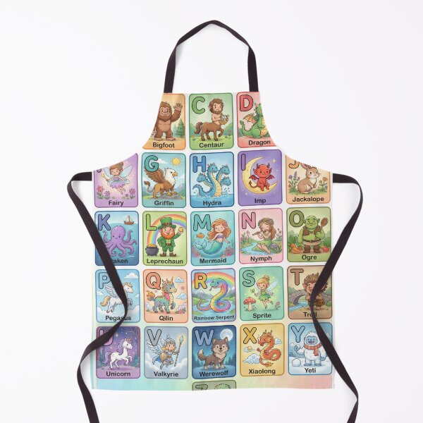 Item preview, A-Z Mythical Creatures designed and sold by Darktideprints.