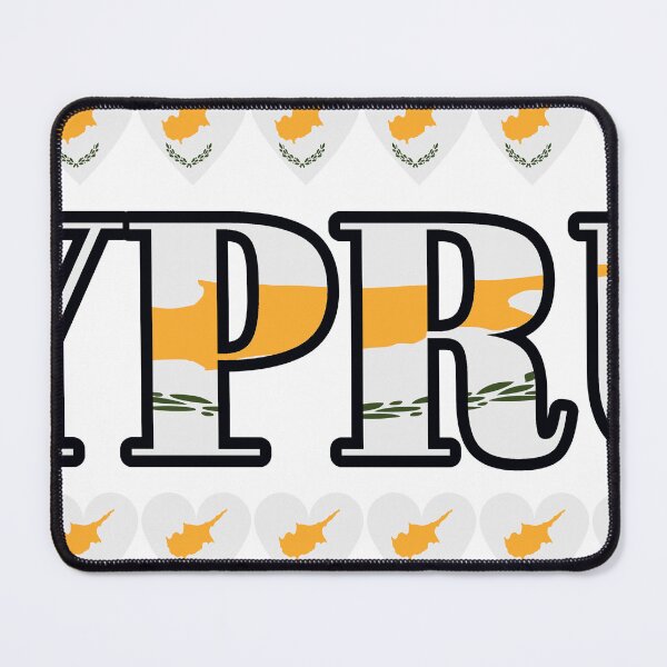 Item preview, Cyprus Flag Letters And Hearts designed and sold by TheIconSmith.