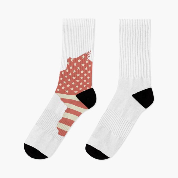 Item preview, Wisconsin USA Flag Silhouette – Stars and Stripes State Outline designed and sold by Paper Drip.