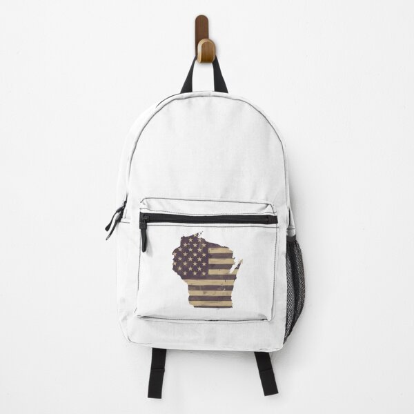 Item preview, Wisconsin State Vintage Stars & Stripes – Brown and Gold designed and sold by Paper Drip.