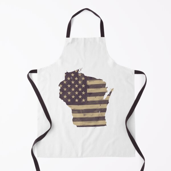Item preview, Wisconsin State Vintage Stars & Stripes – Brown and Gold designed and sold by Paper Drip.
