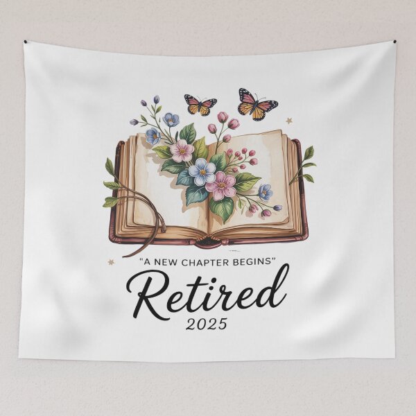 Item preview, Retired 2025 A New Chapter Begins Retirement Teacher Book designed and sold by DianaStantzo.