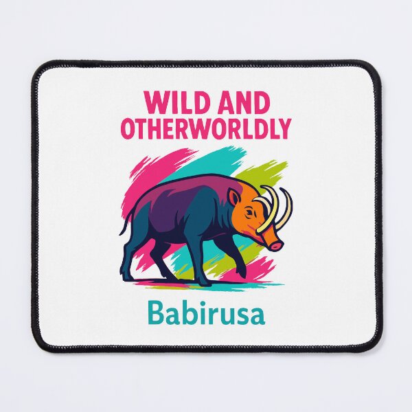 Item preview, Wild and Otherworldly Babirusa – Exotic Animal Retro Art designed and sold by WildlifeInc.