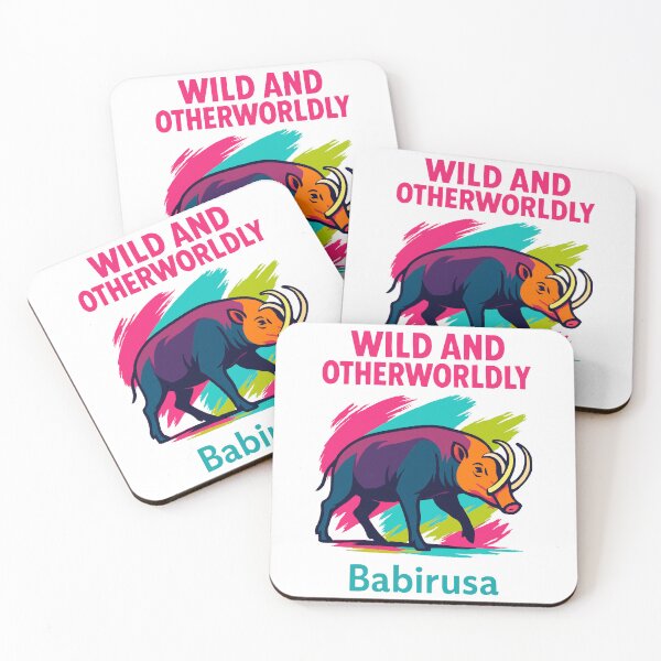 Item preview, Wild and Otherworldly Babirusa – Exotic Animal Retro Art designed and sold by WildlifeInc.