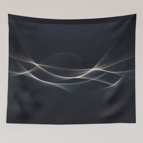 Item preview, Abstract Waveform Flow Digital Gradient Lines Design designed and sold by SplashTastic.