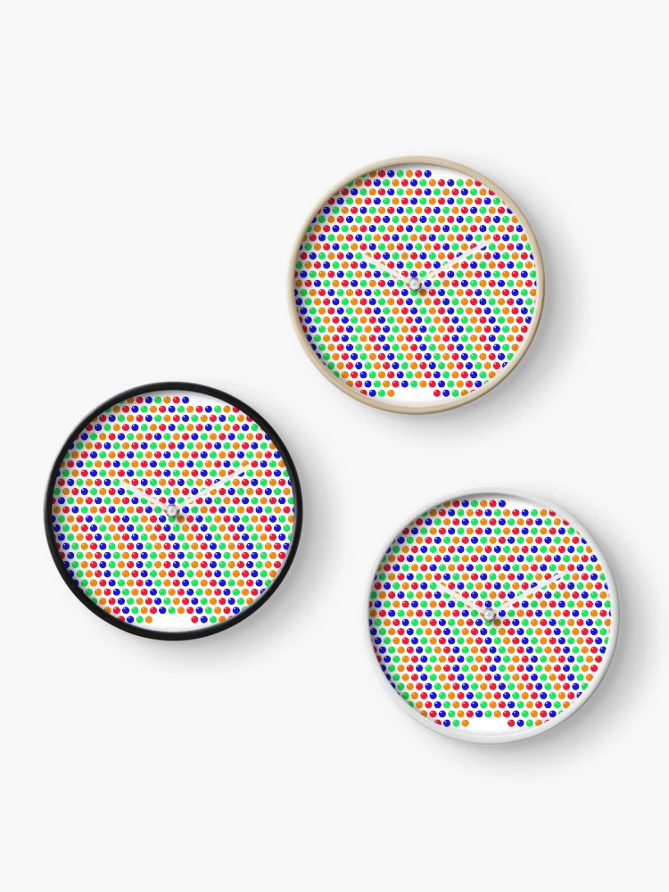 Thumbnail 3 of 4, Clock, Multicolored Rhinestone Colorado designed and sold by TheIconSmith.