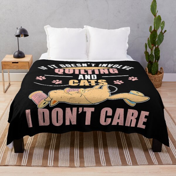 Item preview, Funny Hand Quilting Humor For Quilter Quilt Maker Cat Lovers designed and sold by TamaraIrma.