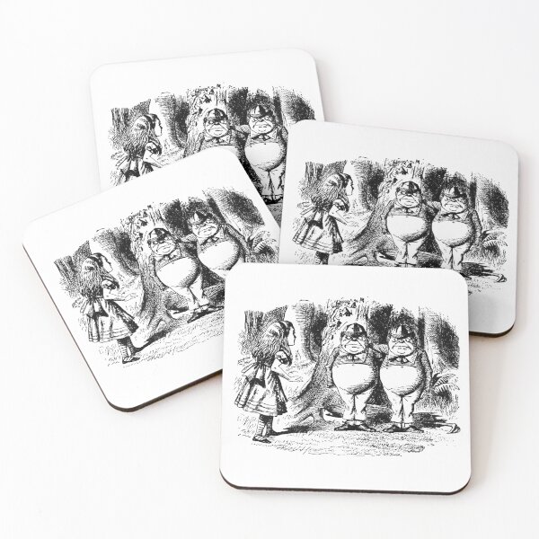 Item preview, Alice meets Tweedledum and Tweedledee – Classic Illustration designed and sold by DandoLaTalla.