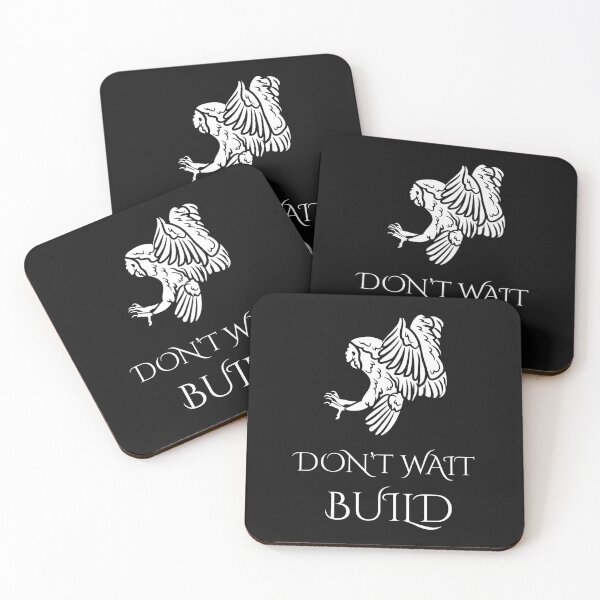 Item preview, Don’t Wait Build | Owl Motivation Design for 2026 Mindset Growth designed and sold by NooHaART.
