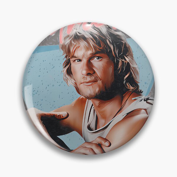 Item preview, PATRICK SWAYZE 90S STYLED RETRO GRAPHIC DESIGN T-SHIRT designed and sold by NataschaSchalle.
