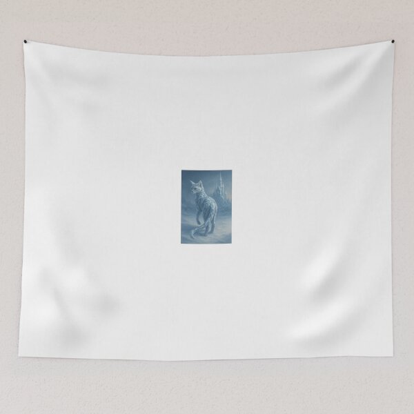 Item preview, Crystal Snow Queen Cat – Faceted Ice Fantasy Art designed and sold by LovelyCatGalaxy.
