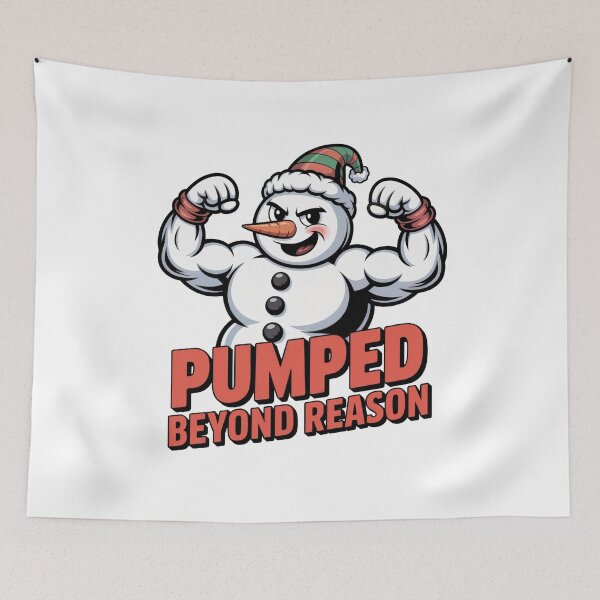 Item preview, Snowman Pumped Beyond Reason Funny Cursed Winter Gym Meme designed and sold by WSPrintCrafter.