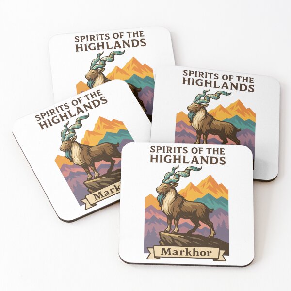 Item preview, Spirits of the Highlands Markhor – Mountain Goat Wildlife Art designed and sold by WildlifeInc.