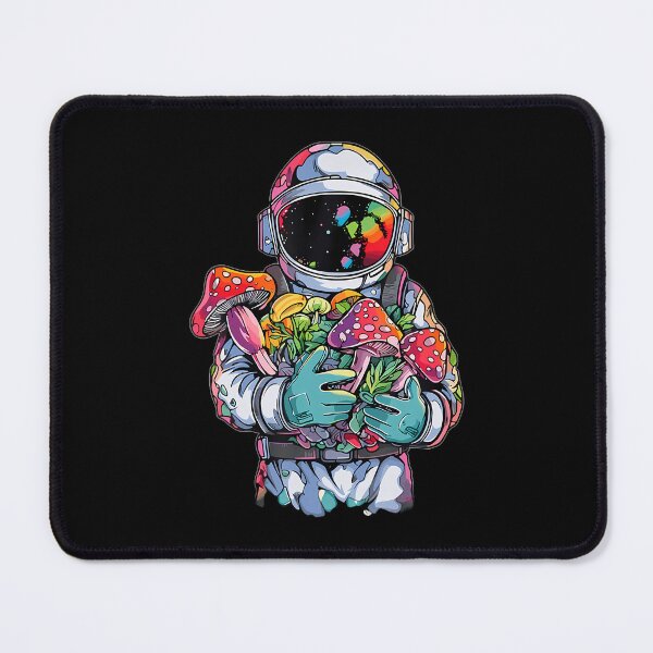 Item preview, Trippy Astronaut Art Edm Mushroom Psychedelic Rave designed and sold by RebeccaCelia.