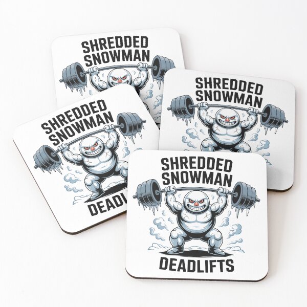 Item preview, Shredded Snowman Deadlifts Cursed Winter Fitness Gym Meme designed and sold by WSPrintCrafter.