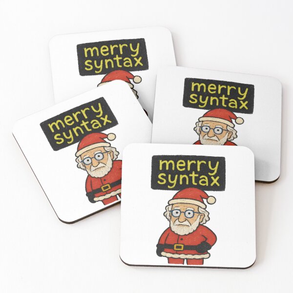 Item preview, Merry Syntax Christmas – Noam Chomsky Santa designed and sold by Nerd Romance Café.