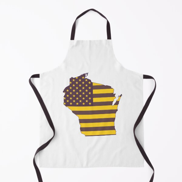 Item preview, Wisconsin USA Flag Silhouette – Stars and Stripes State Outline designed and sold by Paper Drip.