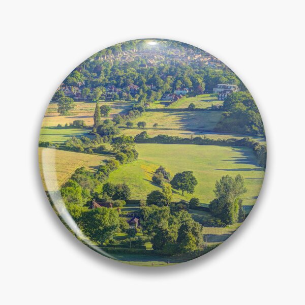 Item preview, Sunrise over Chantry Hill and Storrington Village.  designed and sold by HazyApplePhoto.
