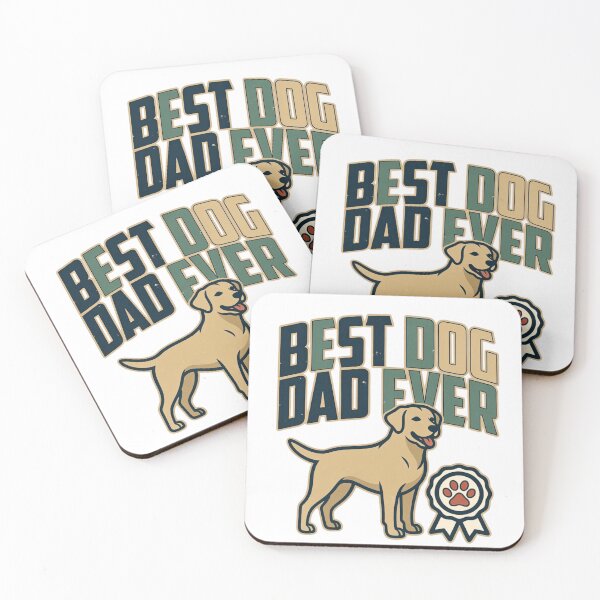 Item preview, Vintage Best Dog Dad Ever Retro Dog Lover Tee Sticker designed and sold by GeniePixel.