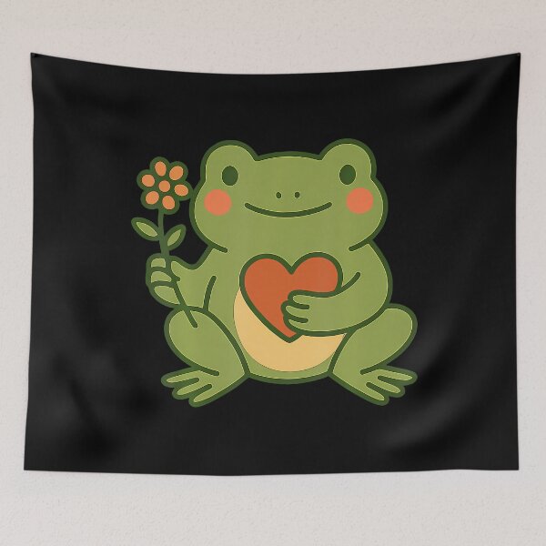 Item preview, Frog With Flower And Heart  Gentle Love designed and sold by TamaraIrma.
