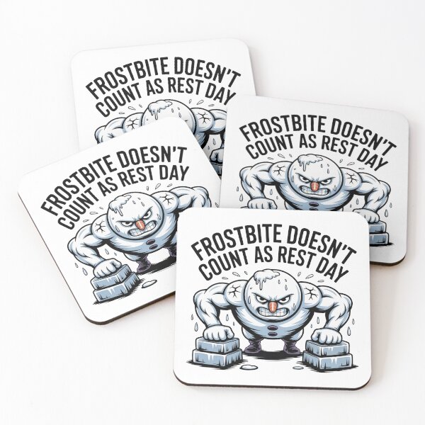 Item preview, Frostbite Doesn’t Count As Rest Day Cursed Snowman Winter Gym Humor designed and sold by WSPrintCrafter.