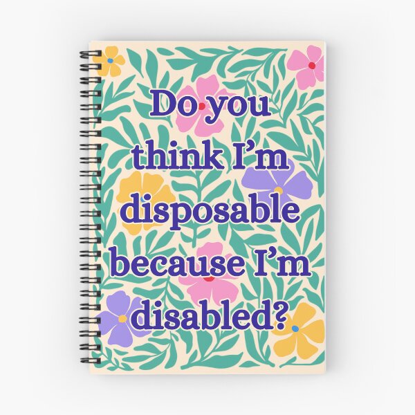 Item preview, Disabled, Not Disposable designed and sold by Kary Pearson.