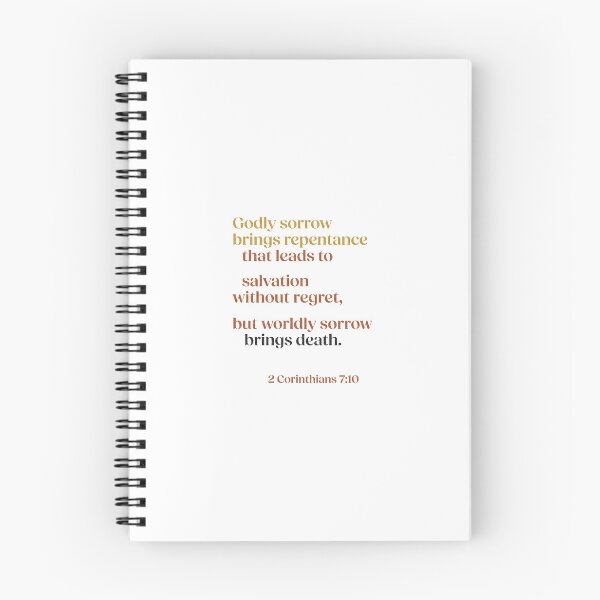 Item preview, Godly sorrow brings repentance - 2 Corinthians 7:10 designed and sold by LambsPath.