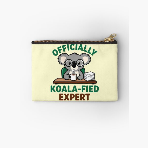 Item preview, Officially Koala-fied Expert - Funny Cute Koala Coffee Pun For Coffee Lovers designed and sold by Aesthetic-Avenue.