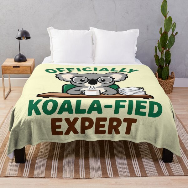 Item preview, Officially Koala-fied Expert - Funny Cute Koala Coffee Pun For Coffee Lovers designed and sold by Aesthetic-Avenue.