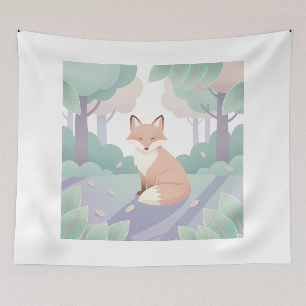 Item preview, Pastel Forest Fox designed and sold by BloodMoonDesigns.