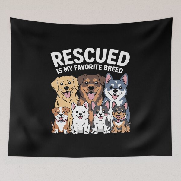 Item preview, Rescued Is My Favorite Breed - Animal Rescue  designed and sold by NailMolisa.