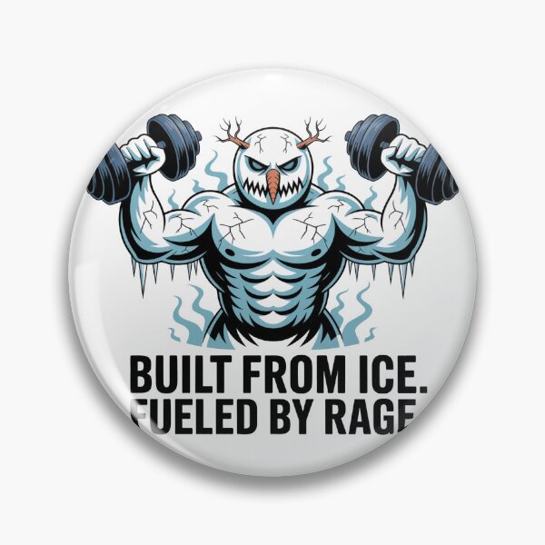 Item preview, Built From Ice Fueled By Rage Cursed Snowman Winter Gym Meme designed and sold by WSPrintCrafter.
